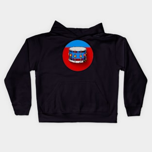 Snare Drum Icon - AI Art Kids Hoodie